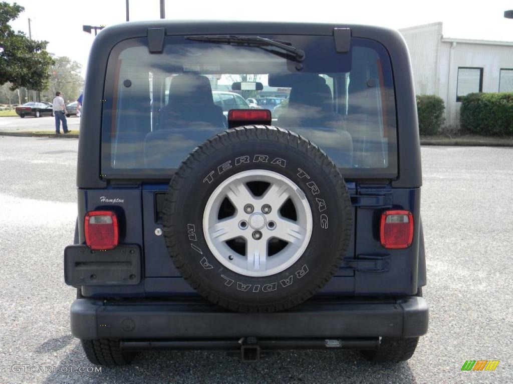 2004 Wrangler X 4x4 - Patriot Blue Pearl / Dark Slate Gray photo #4