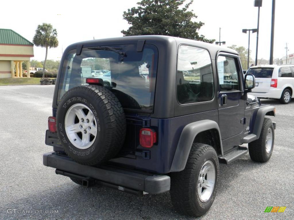 2004 Wrangler X 4x4 - Patriot Blue Pearl / Dark Slate Gray photo #5