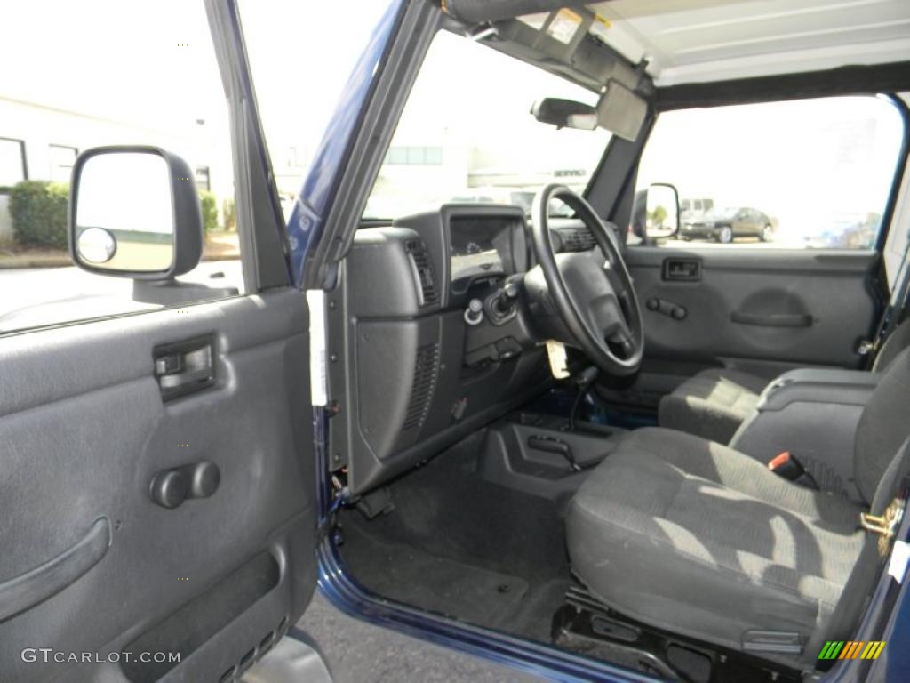 2004 Wrangler X 4x4 - Patriot Blue Pearl / Dark Slate Gray photo #11
