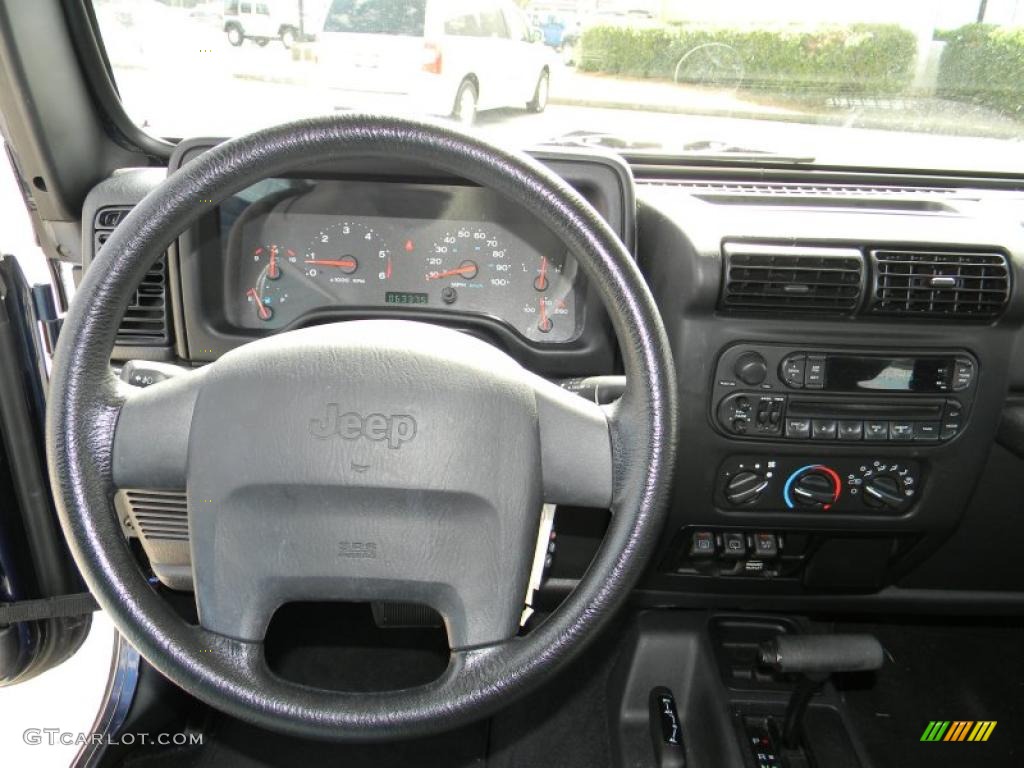2004 Wrangler X 4x4 - Patriot Blue Pearl / Dark Slate Gray photo #15