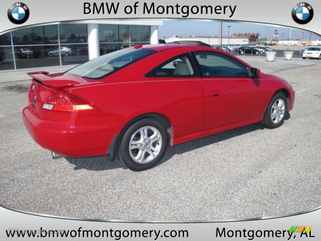2006 Accord EX-L Coupe - San Marino Red / Ivory photo #3