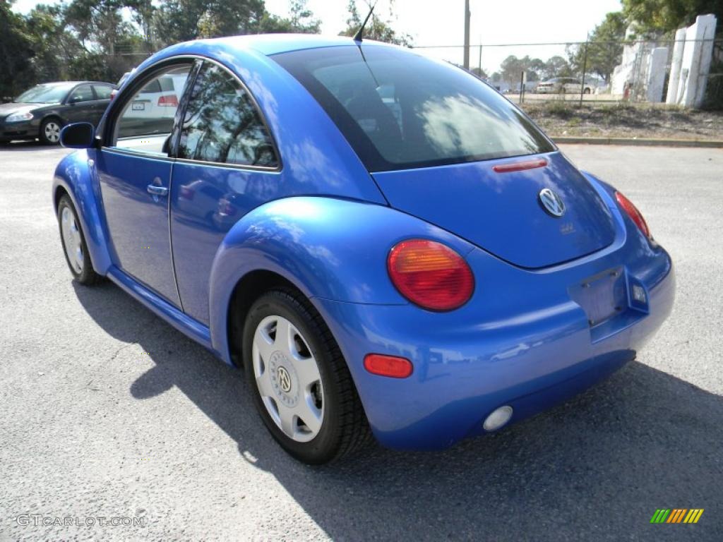 2001 New Beetle GLS Coupe - Techno Blue Pearl / Light Grey photo #3