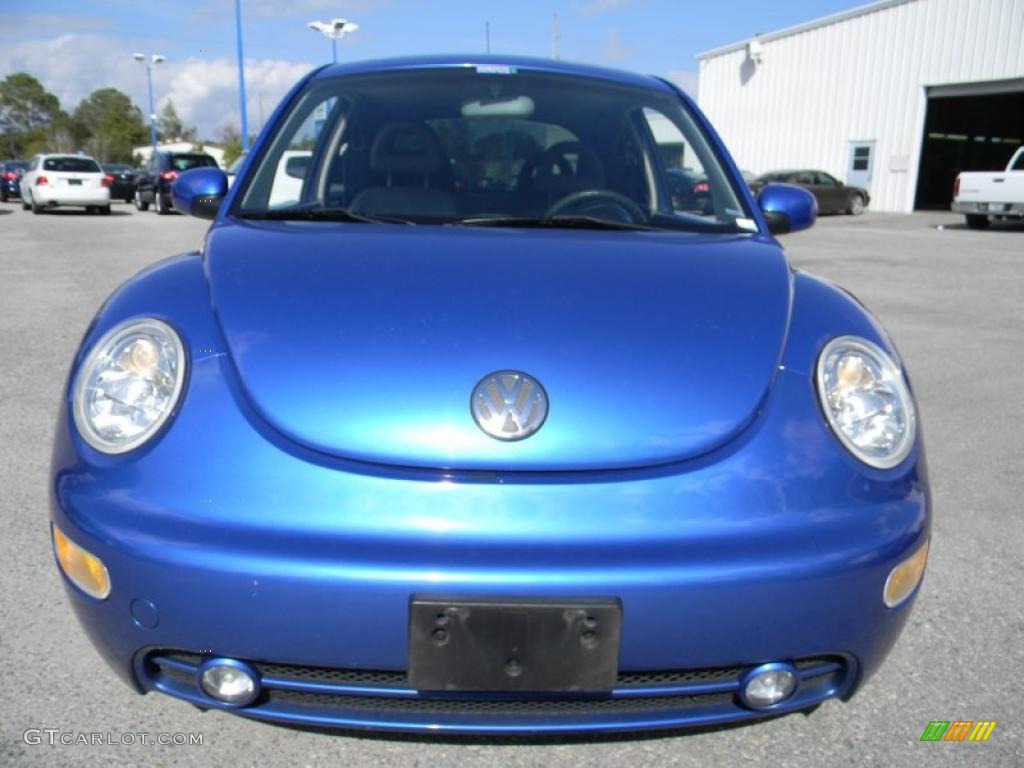 2001 New Beetle GLS Coupe - Techno Blue Pearl / Light Grey photo #8