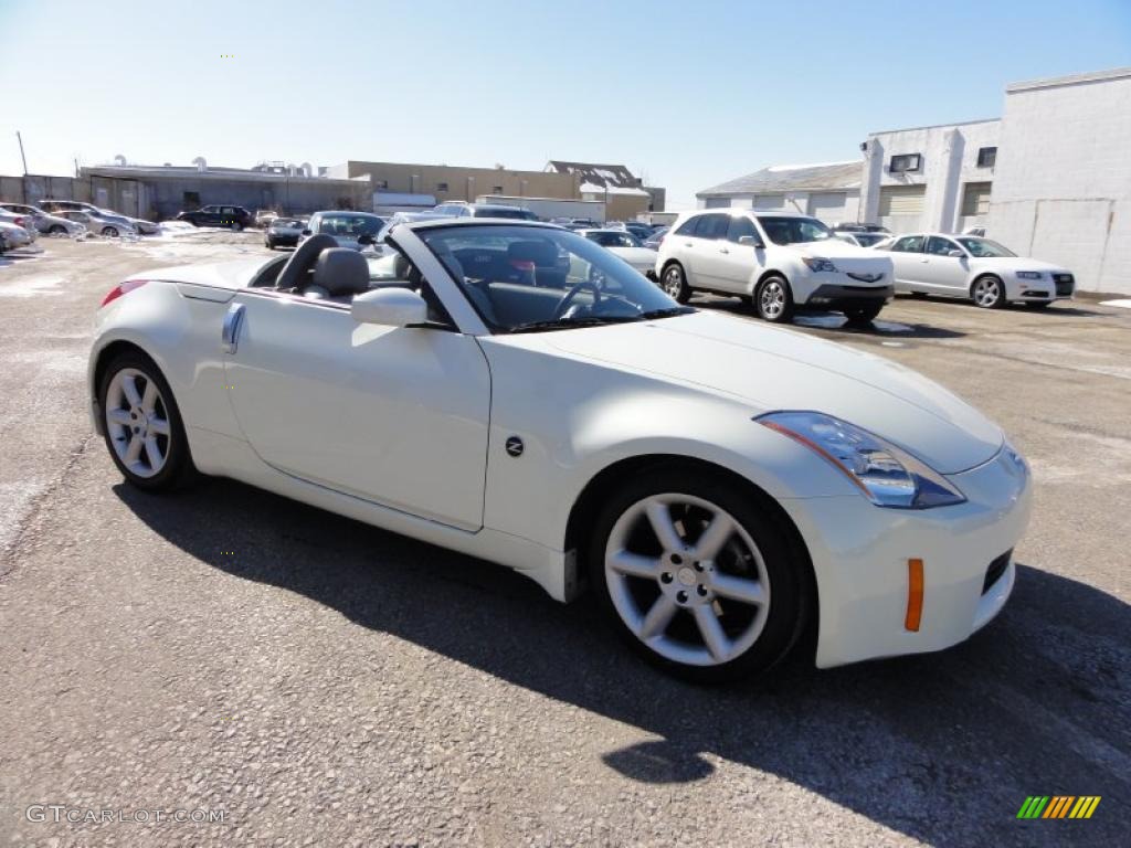 Pikes Peak White Pearl 2004 Nissan 350Z Touring Roadster Exterior Photo #45761491