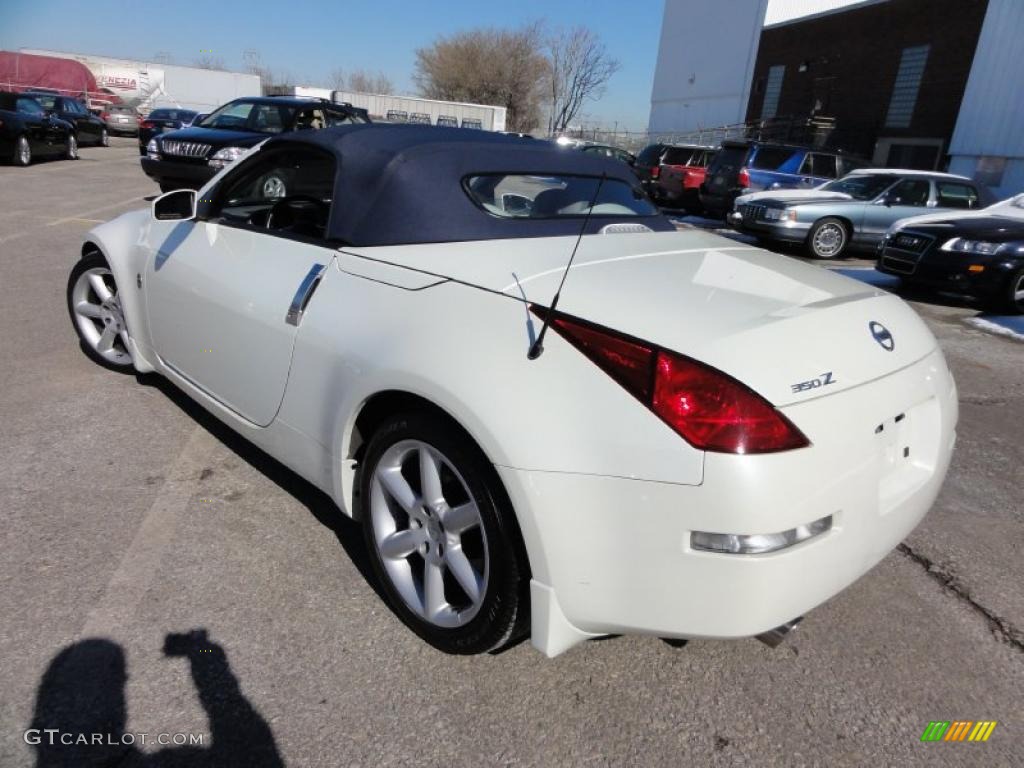 2004 350Z Touring Roadster - Pikes Peak White Pearl / Frost photo #46