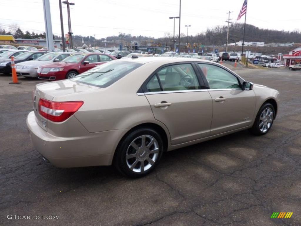 2008 MKZ AWD Sedan - Dune Pearl Metallic / Light Stone photo #4