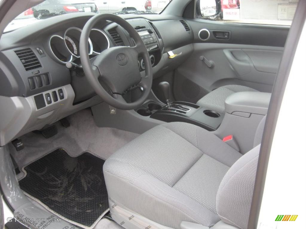 Graphite Gray Interior 2011 Toyota Tacoma Regular Cab 4x4 Photo #45766920