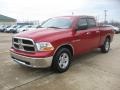 2010 Inferno Red Crystal Pearl Dodge Ram 1500 SLT Quad Cab  photo #3