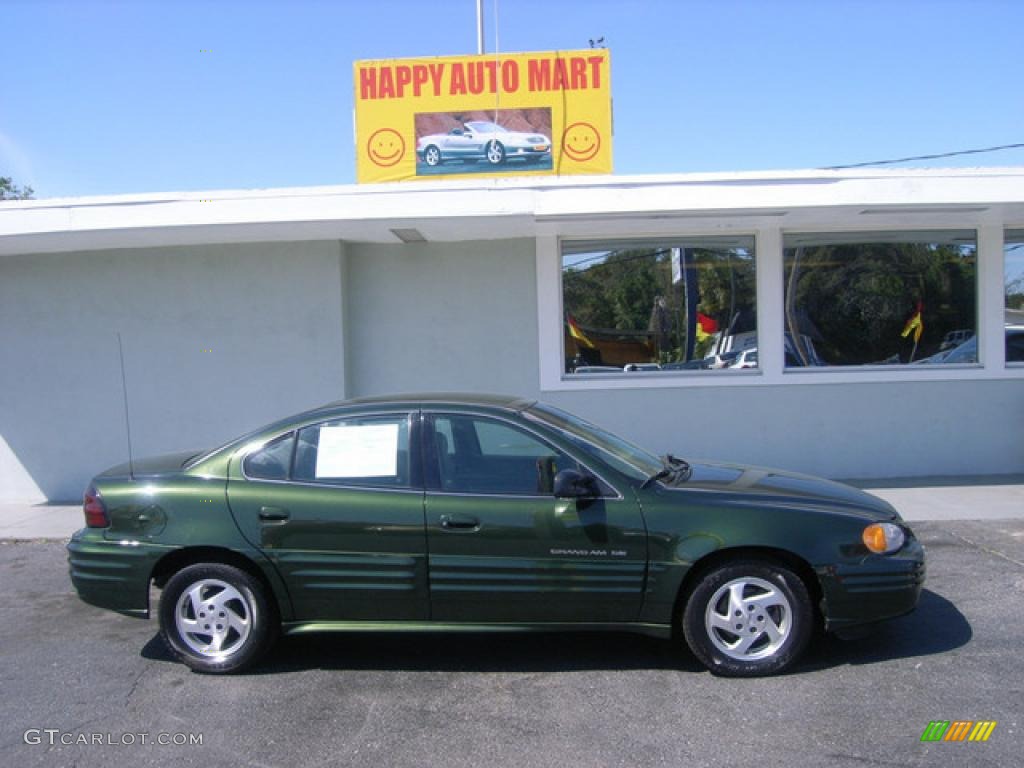 2000 Grand Am SE Sedan - Spruce Green Metallic / Dark Pewter photo #2