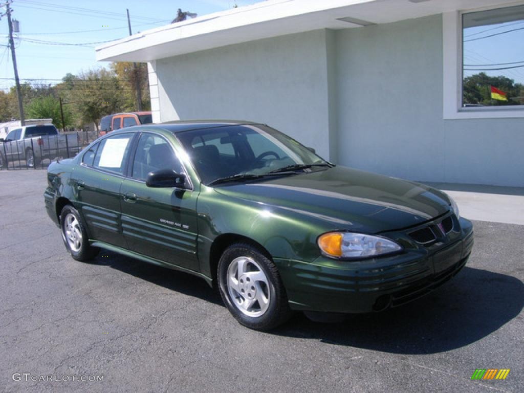 2000 Grand Am SE Sedan - Spruce Green Metallic / Dark Pewter photo #3