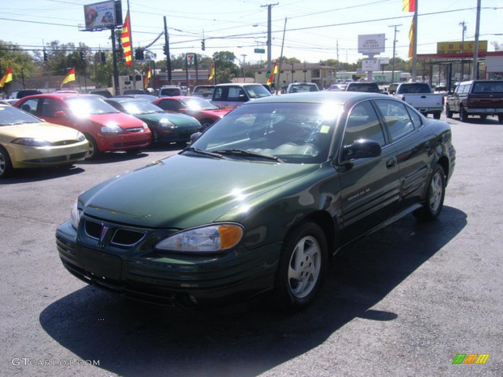 2000 Grand Am SE Sedan - Spruce Green Metallic / Dark Pewter photo #5