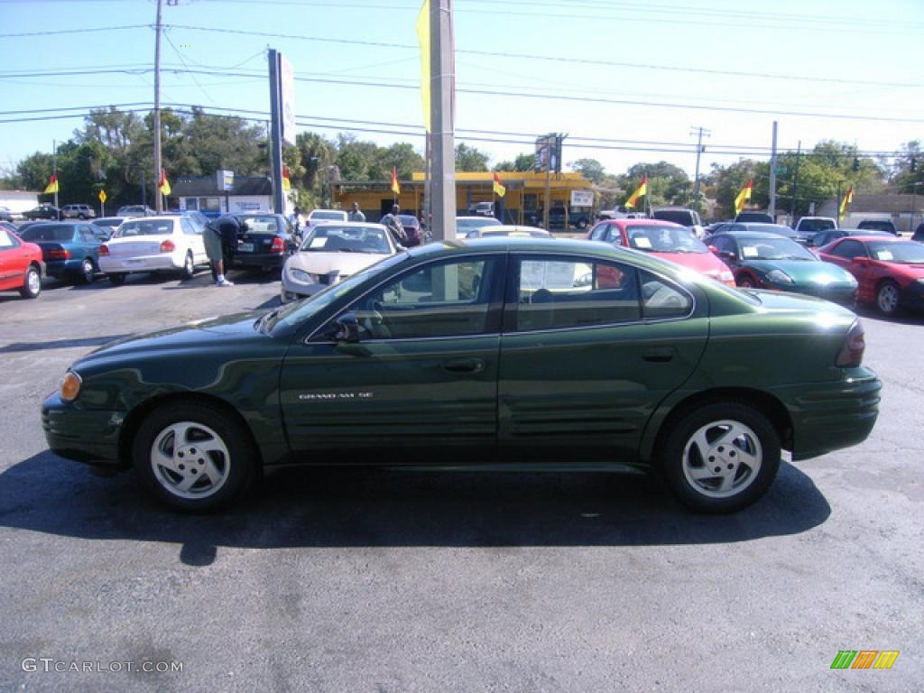 2000 Grand Am SE Sedan - Spruce Green Metallic / Dark Pewter photo #6