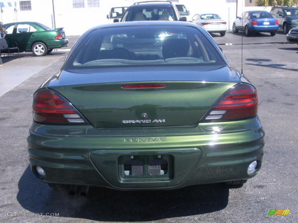 2000 Grand Am SE Sedan - Spruce Green Metallic / Dark Pewter photo #8