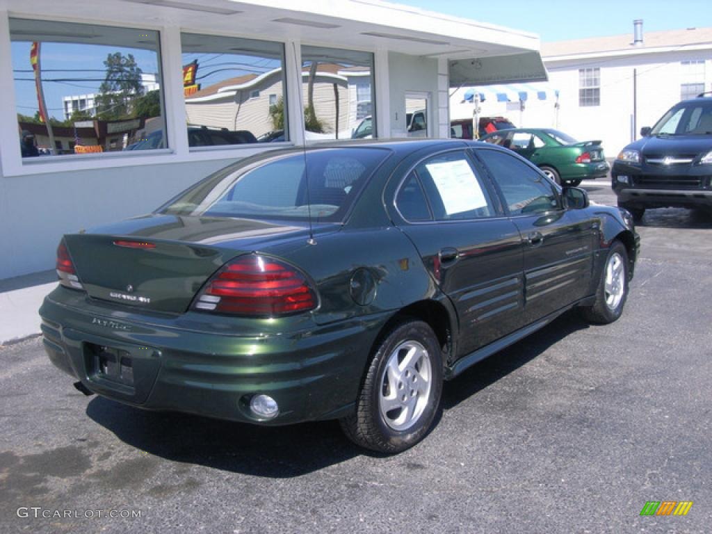 2000 Grand Am SE Sedan - Spruce Green Metallic / Dark Pewter photo #9