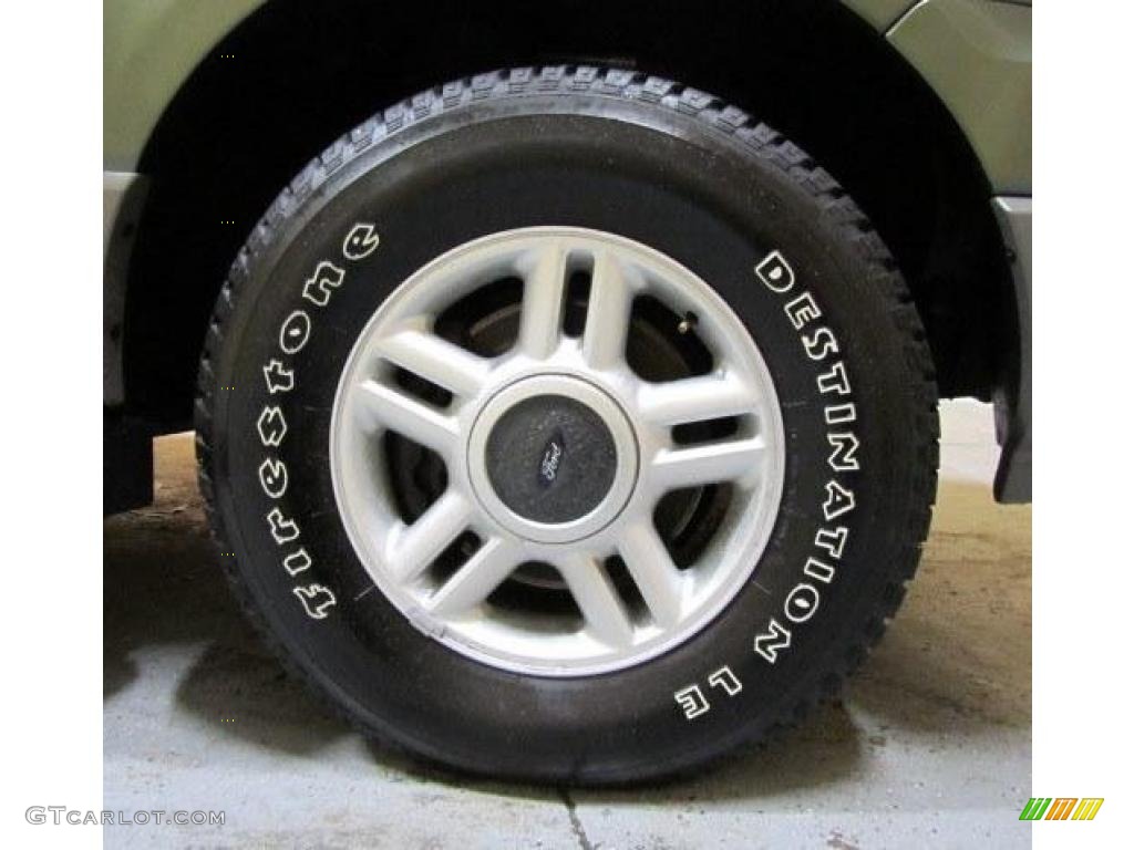 2003 Expedition XLT 4x4 - Estate Green Metallic / Medium Parchment photo #41