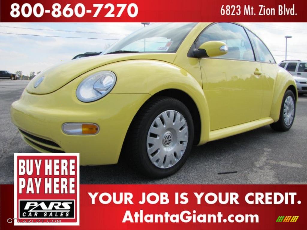 2004 New Beetle GL Coupe - Sunflower Yellow / Gray photo #1