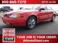 Bright Red 2002 Pontiac Grand Am SE Sedan
