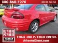 2002 Bright Red Pontiac Grand Am SE Sedan  photo #3