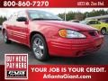 2002 Bright Red Pontiac Grand Am SE Sedan  photo #4