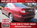 2002 Salsa Red Pearl Toyota Camry XLE  photo #2