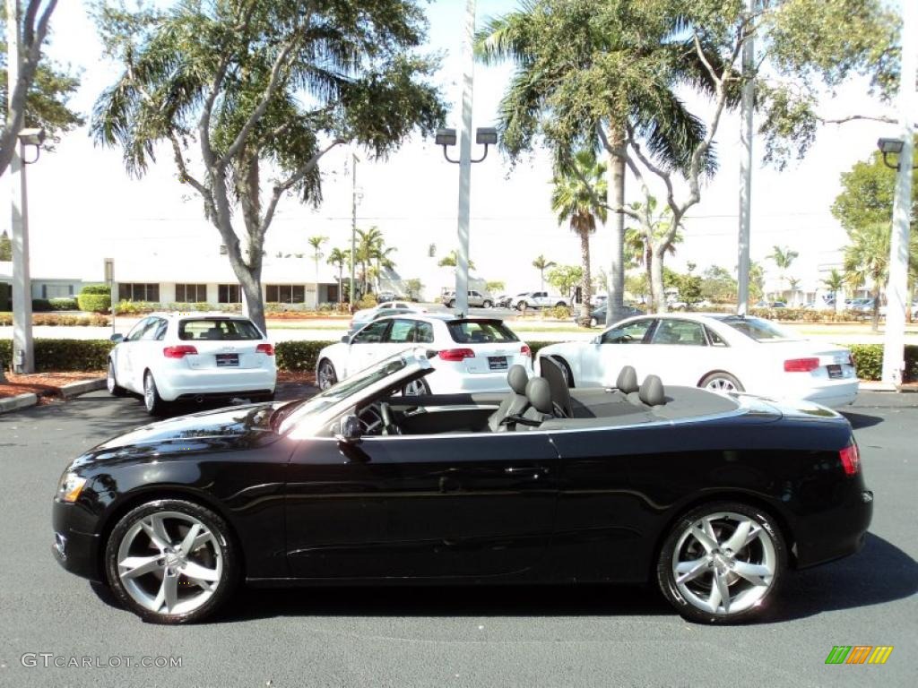 Brilliant Black 2010 Audi A5 2.0T Cabriolet Exterior Photo #45780313