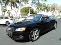 Brilliant Black 2010 Audi A5 2.0T Cabriolet Exterior