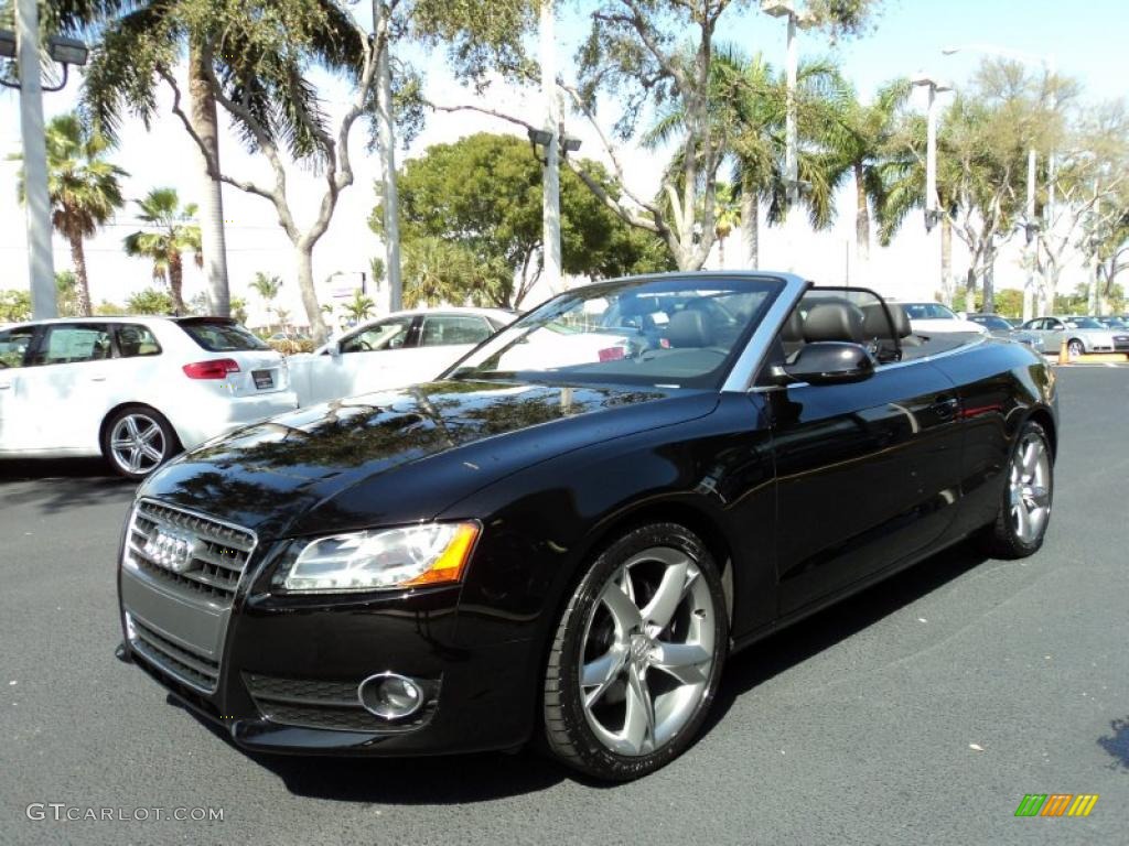 2010 A5 2.0T Cabriolet - Brilliant Black / Black photo #12