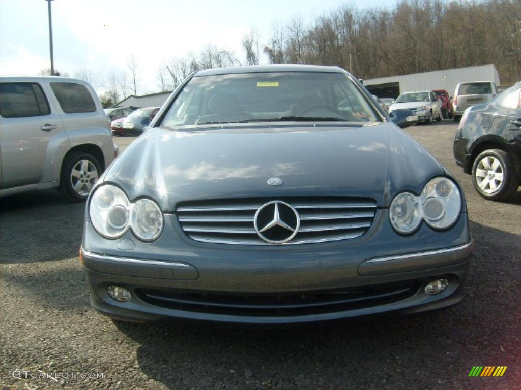 2004 CLK 320 Coupe - Cadet Blue Metallic / Stone photo #2