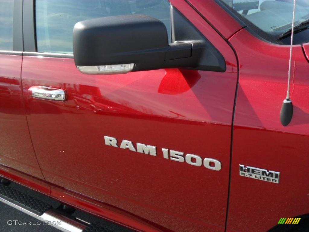 2011 Ram 1500 Big Horn Quad Cab 4x4 - Deep Cherry Red Crystal Pearl / Dark Slate Gray/Medium Graystone photo #20