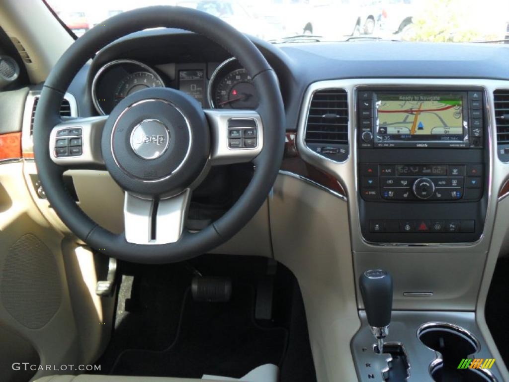 2011 Jeep Grand Cherokee Limited 4x4 Black/Light Frost Beige Dashboard Photo #45784458