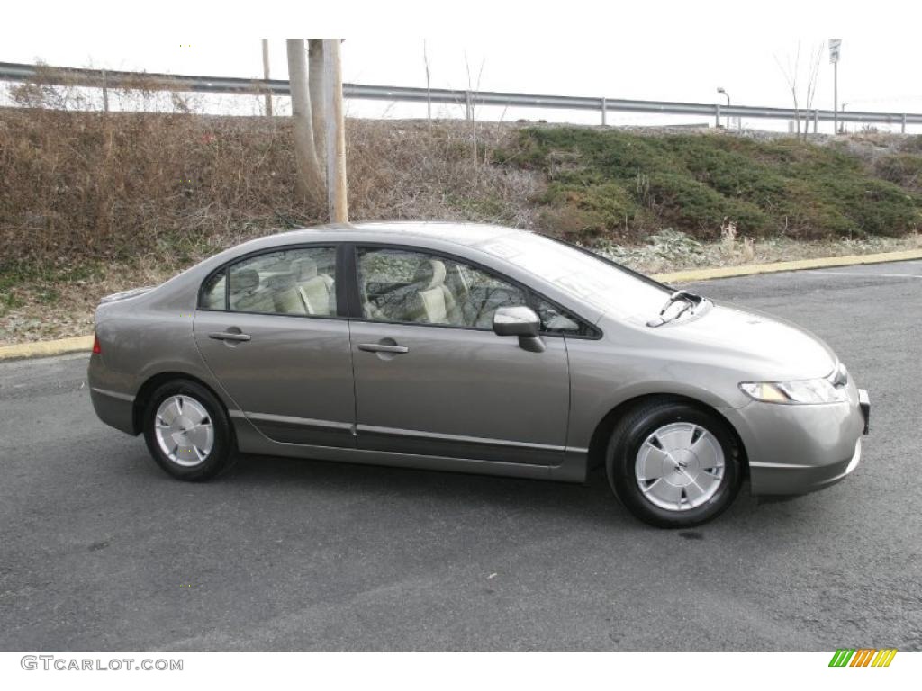 Galaxy Gray Metallic 2007 Honda Civic Hybrid Sedan Exterior Photo #45786042