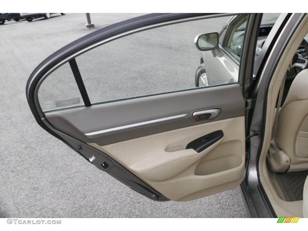 2007 Honda Civic Hybrid Sedan Ivory Door Panel Photo #45786118