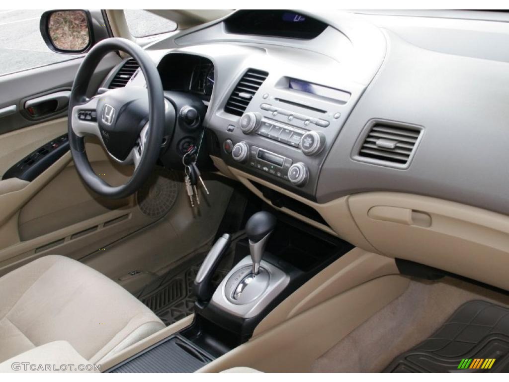 2007 Honda Civic Hybrid Sedan Ivory Dashboard Photo #45786402