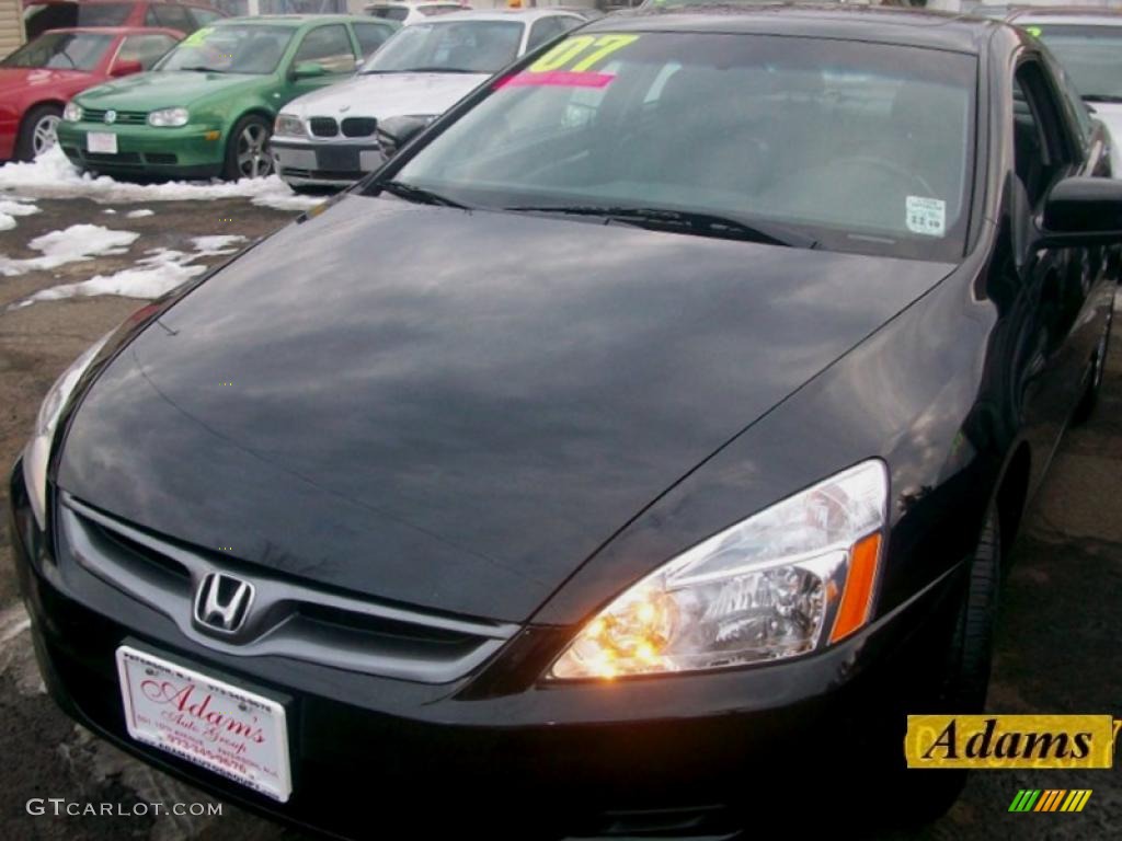 2007 Accord EX Coupe - Nighthawk Black Pearl / Black photo #2