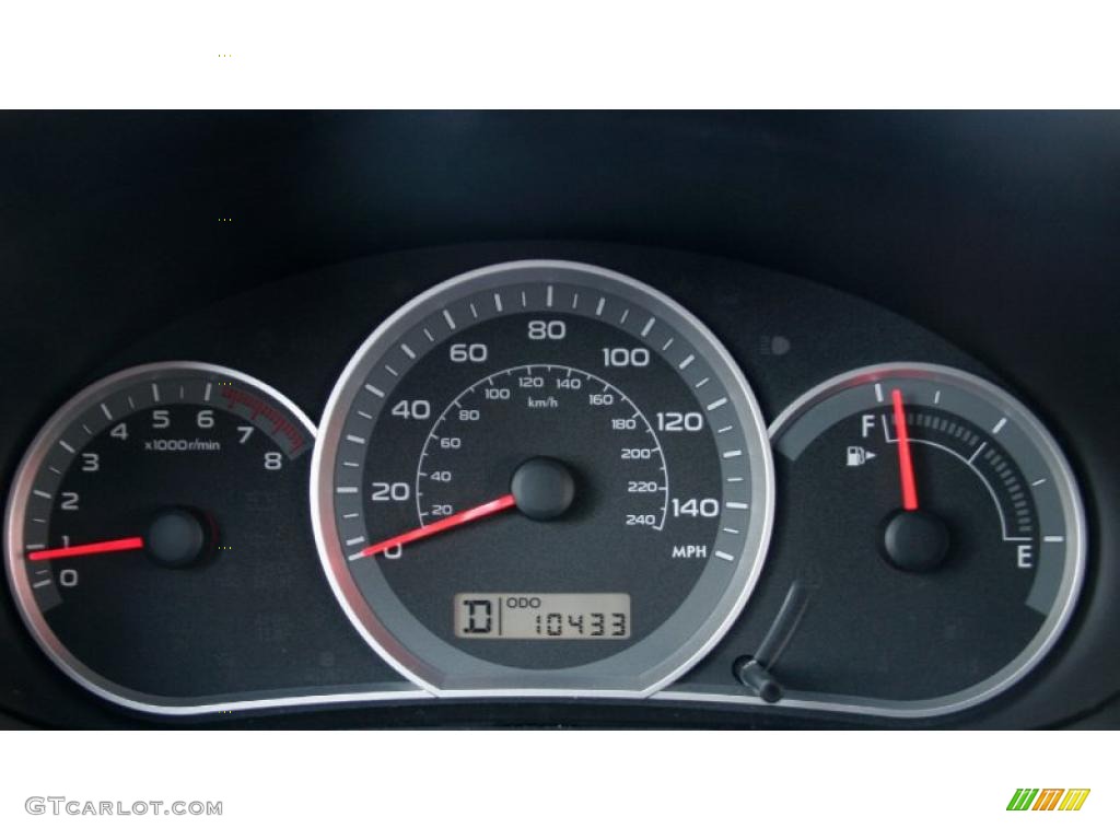 2010 Subaru Impreza 2.5i Premium Sedan Gauges Photo #45788298
