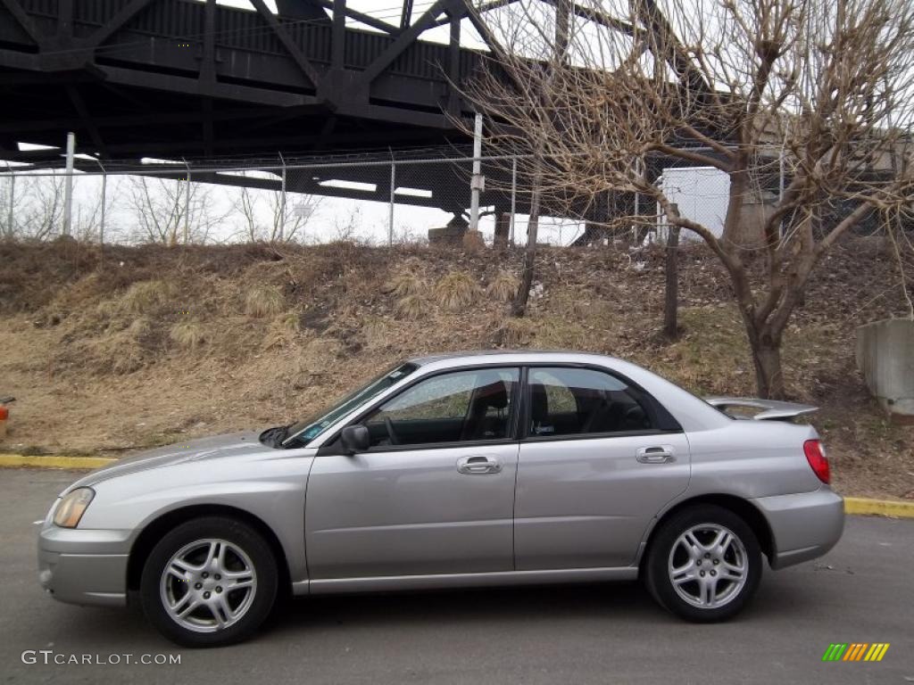 Crystal Grey Metallic 2005 Subaru Impreza 2.5 RS Sedan Exterior Photo #45788758