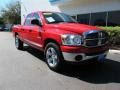 2008 Flame Red Dodge Ram 1500 Big Horn Edition Quad Cab  photo #1