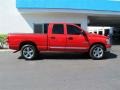 2008 Flame Red Dodge Ram 1500 Big Horn Edition Quad Cab  photo #2