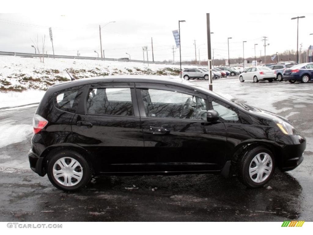Crystal Black Pearl 2009 Honda Fit Standard Fit Model Exterior Photo #45789790