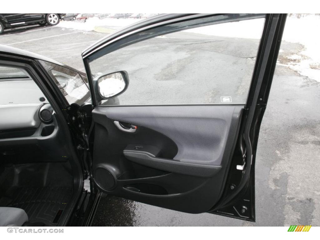 2009 Honda Fit Standard Fit Model Gray Door Panel Photo #45789874