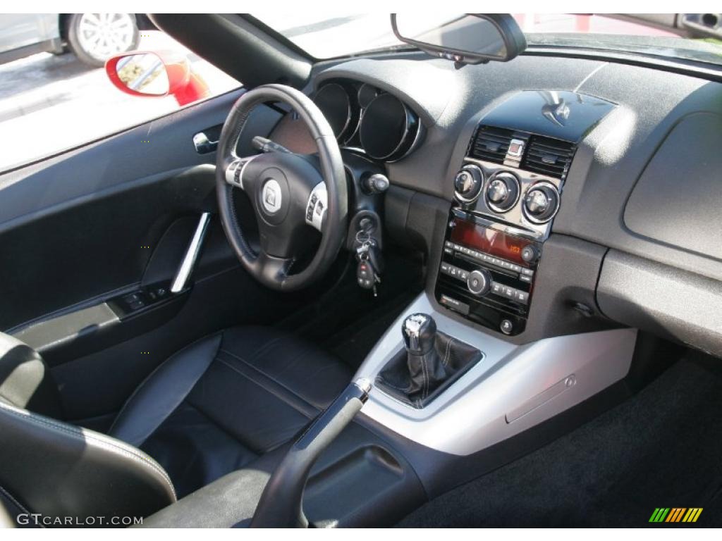 Black Interior 2008 Saturn Sky Roadster Photo #45792022