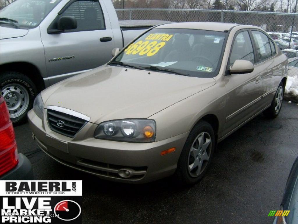2006 Elantra GLS Sedan - Champagne Beige / Beige photo #1