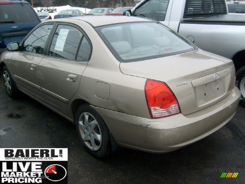 2006 Elantra GLS Sedan - Champagne Beige / Beige photo #3