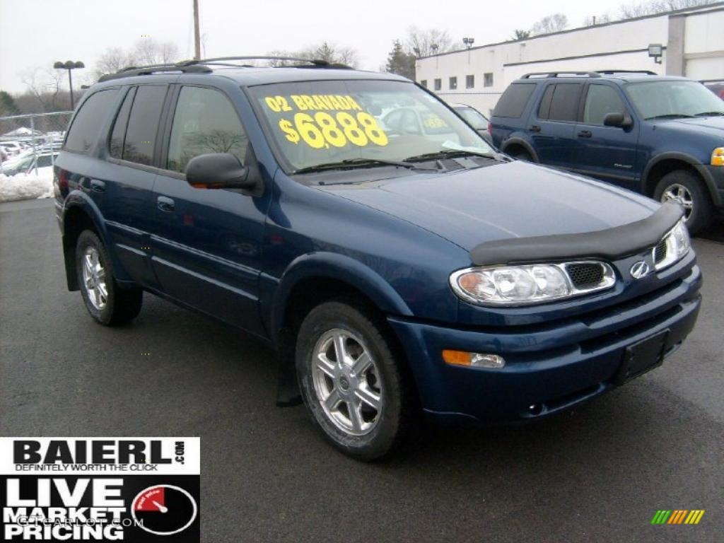 2002 Bravada AWD - Indigo Blue / Camel photo #1