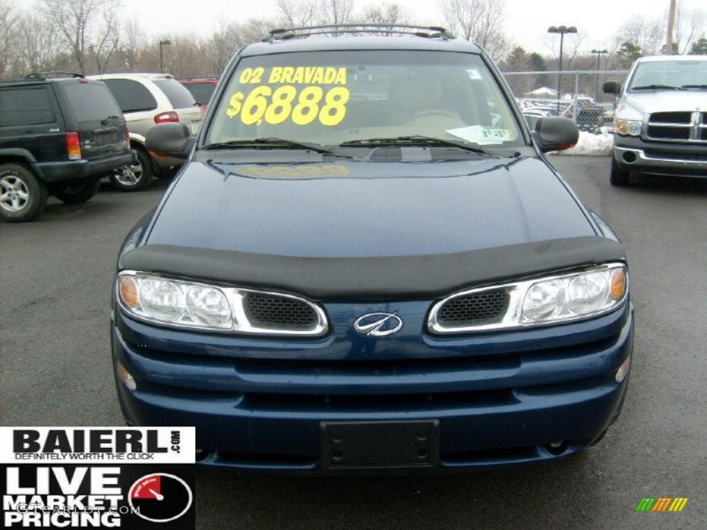 2002 Bravada AWD - Indigo Blue / Camel photo #2