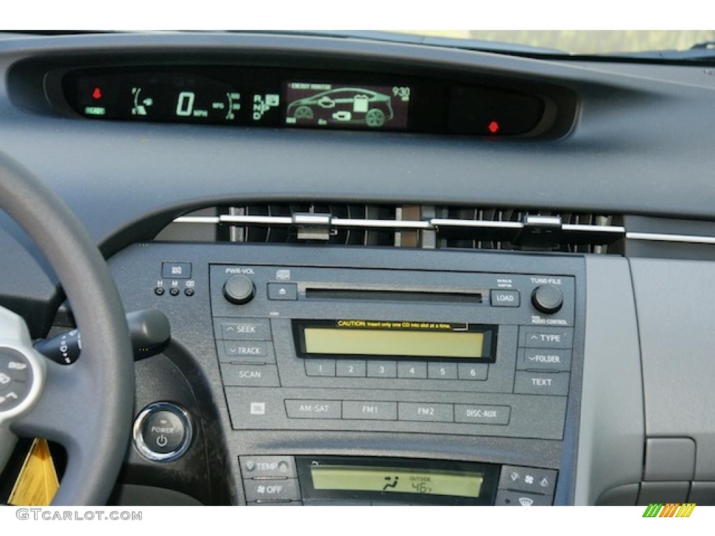 2011 Toyota Prius Hybrid III Dark Gray Dashboard Photo #45795767