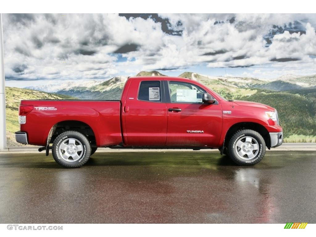 2011 Tundra TRD Double Cab 4x4 - Barcelona Red Metallic / Sand Beige photo #2