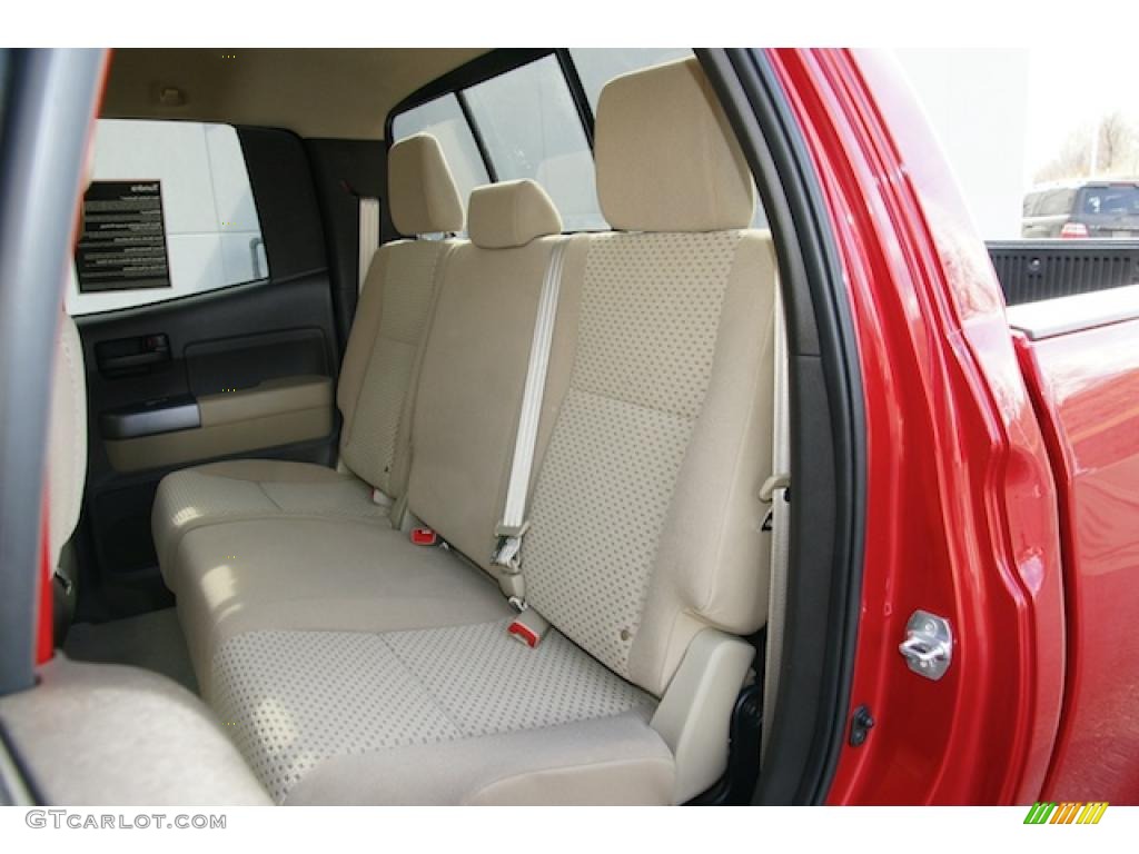Sand Beige Interior 2011 Toyota Tundra TRD Double Cab 4x4 Photo #45796543