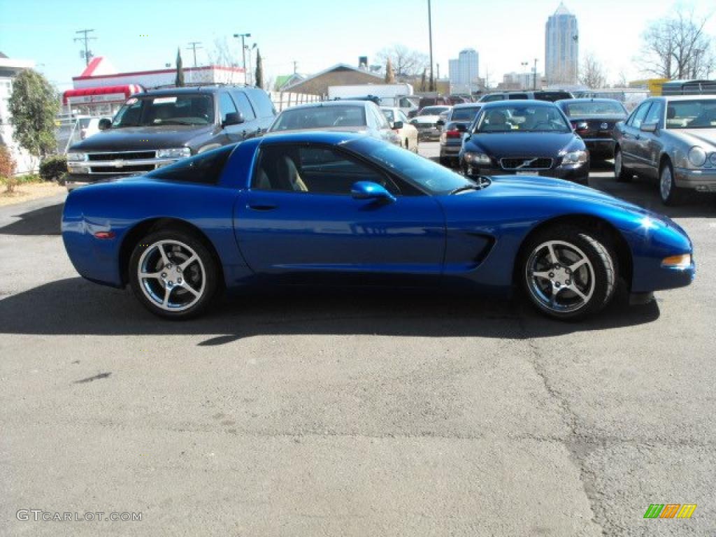2002 Corvette Coupe - Electron Blue Metallic / Light Oak photo #1
