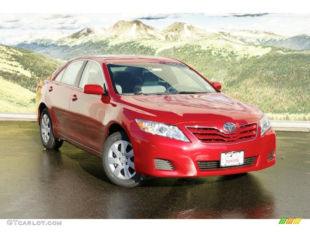 2011 Camry LE - Barcelona Red Metallic / Bisque photo #1
